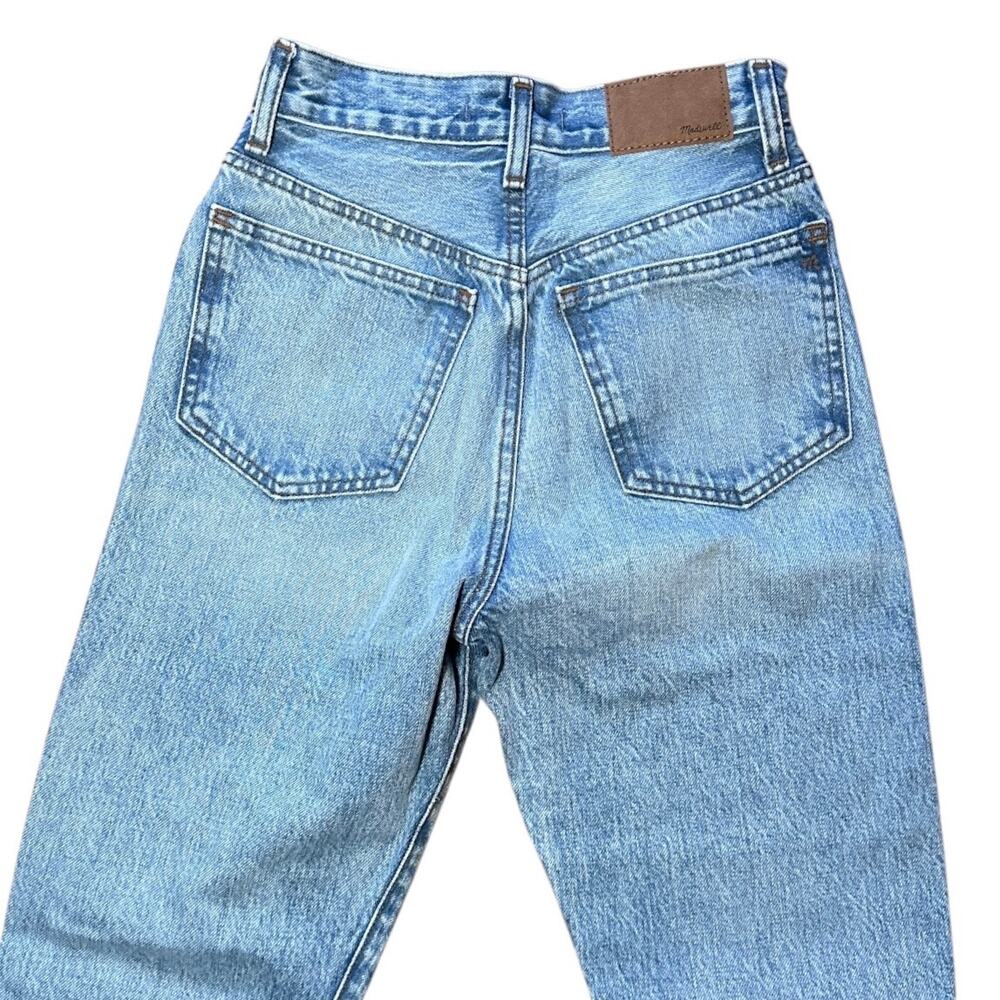 madewell the '90s straight jean mercer wash blue nm190 women size 23 - Picture 4 of 6